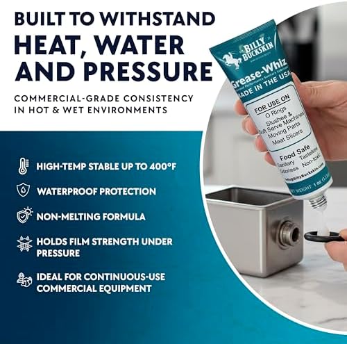 Billy Buckskin Grease-Whiz Food Grade Grease Lubricant, 1oz Tube