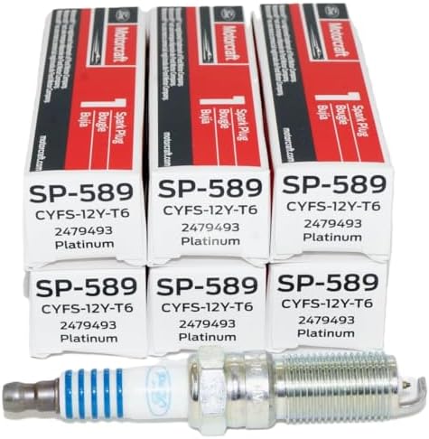 OverstockDirect OEM SP589 Platinum Spark Plugs CYFS12YT6 6 Pack