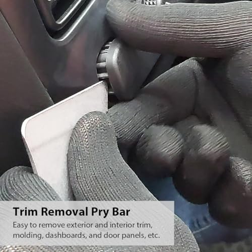 FIRSTINFO Double-sided Trim Removal Metal Pry Bar, Pocket Mini Pry Bar