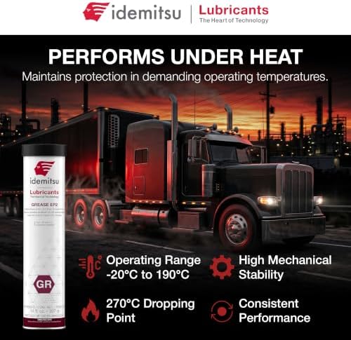 Idemitsu EP2 Red All Purpose Grease NLGI 2 – 14 oz Cartridge