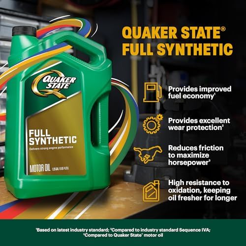 Quaker State Full Synthetic 5W-20 Motor Oil, 5-Quart