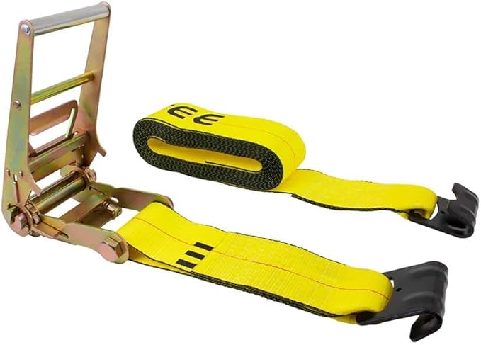Mytee Products 4 Pack 4" Ratchet with 11" Flat Hook (No Strap) - Zinc-Coated Replacement Ratchet Only for 4 Inch Winch Straps - 5400 lbs WLL DOT Compliant Tie Down Accessory for Flatbed Trailer Cargo