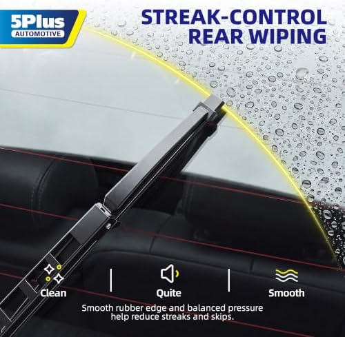 5 PLUS® 13 Inch Rear Windshield Wiper Blade - Original Quality,Quiet Wiping