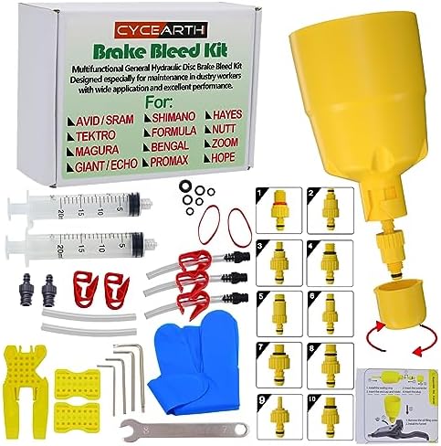 Bicycle Hydraulic Disc Brake Oil Bleed Kit for All Brakes Shimano,SRAM,AVID,TEKTRO,MAGURA,Hayes,Bike Brake Repair Tool