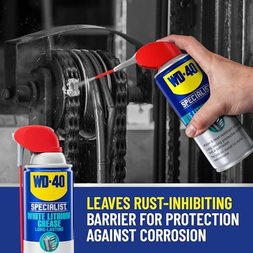 WD-40 Specialist® White Lithium Grease, New Bigger Can, 13.3 OZ [6-Pack]