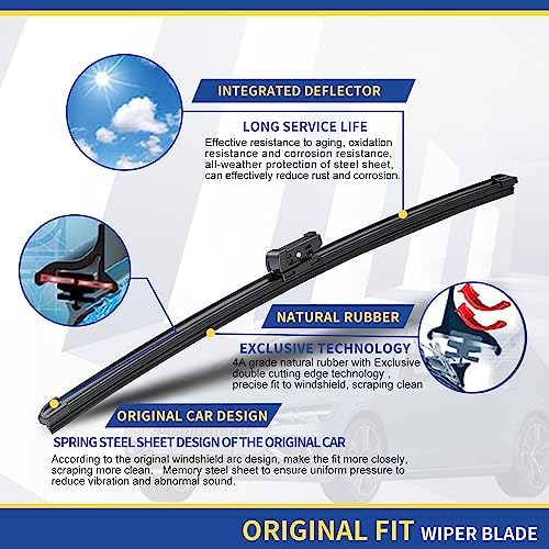 ANRDDO Front Wiper Blades 26"+18" Replacement for BMW 5 &7-Series 2010-2016