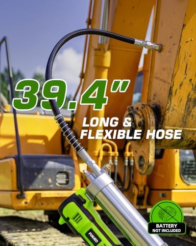 Cordless Grease Gun Compatible with De-Walt 20V Battery, 2-in-1 Design