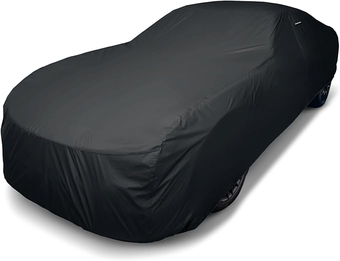 iCarCover Premium Custom Car Cover for 1969-1977 Ford Maverick Heavy Duty Waterproof All Weather Rain Snow UV Sun Protector Custom Fit Full Exterior Indoor Outdoor Protection Car Cover (Black)