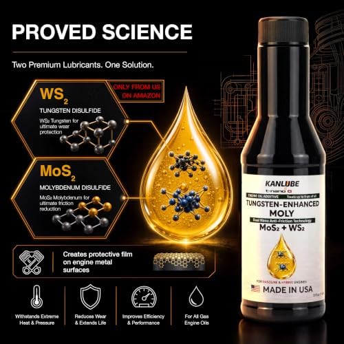 Engine Oil Additive for Car - WS₂+ MoS₂ Anti-friction Engine Treatment