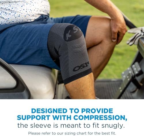 OrthoSleeve Knee Brace for ACL, MCL, Injury Recovery, Meniscus Tear, knee pain, aching knees, patellar tendonitis and arthritis (3XL, Black, Single)