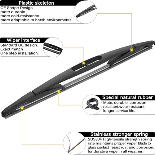 Rear Wiper Arm Blade Replacement for GMC Yukon Chevy Tahoe Suburban