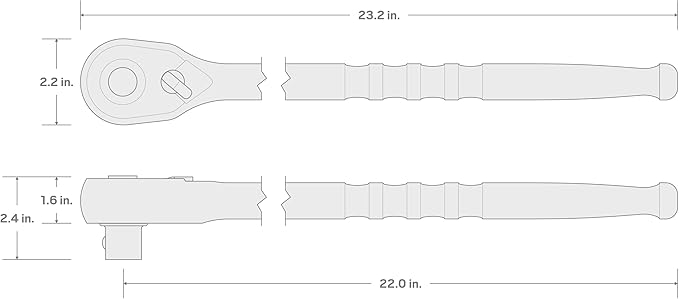 TEKTON 3/4 Inch Drive x 22 Inch Quick-Release Ratchet | SRH11322