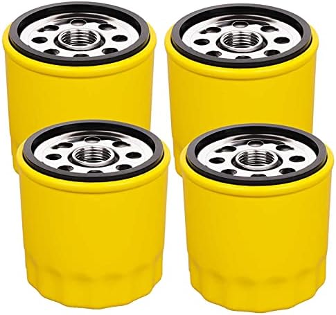 HOODELL 4 Pack 52 050 02-S Oil Filter Fits Kohler Engine, Professional 52 050 02 5205002S 52 050 02-S1 , Extra Capacity Lawn Mower Oil Filter