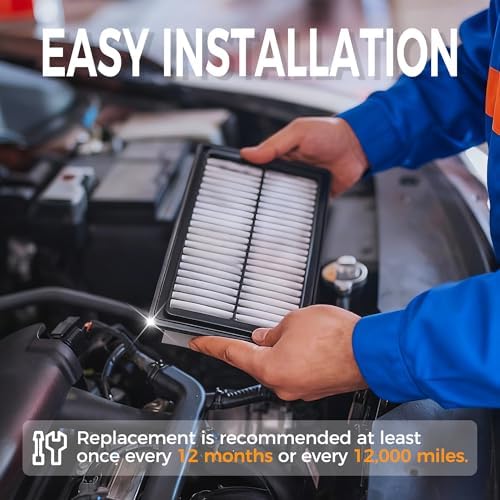 Engine Air Filter&Cabin Air Filter Combo Fits Nissan Kicks 1.6L 2018-2024,Versa 1.6L 2020-2025-CF12552&CA12315