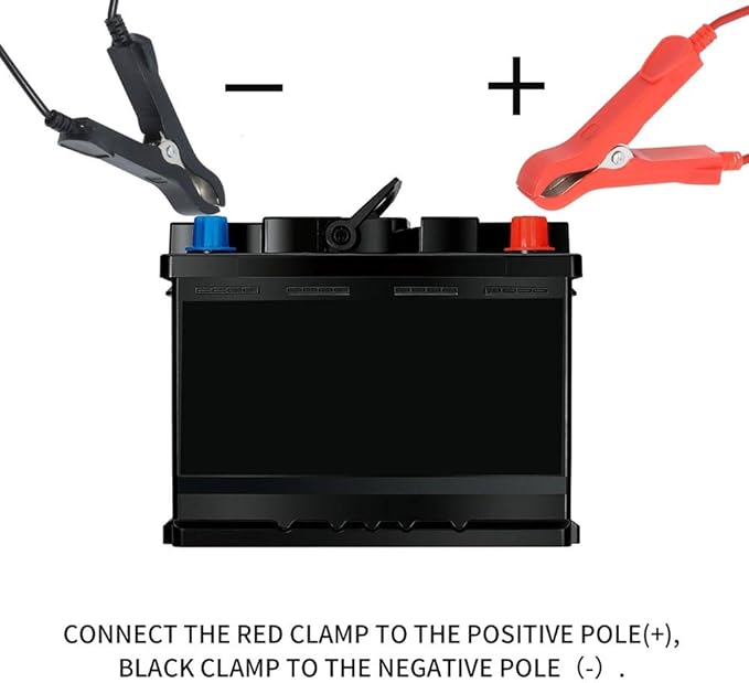 12V/6A Battery Charger Automotive 7-Stage Multifunction Smart Charger Maintainer 24V/3Afor Car, Truck, Motorcycle, Lawn Mower, Boat, ATV, Lithium/LiFePO4/Lead-Acid/Deep Cycle Battery Charger