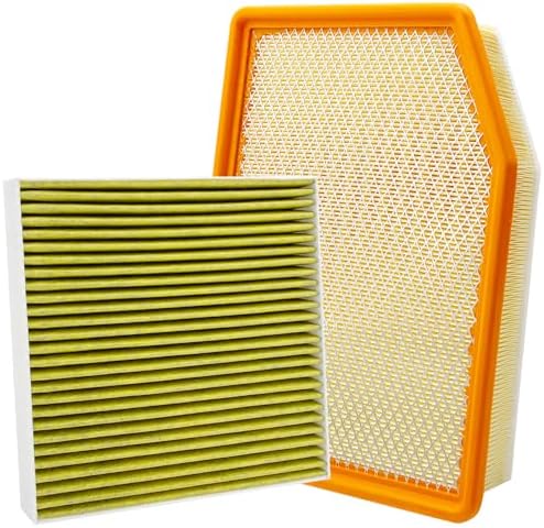 Cabin and Engine Air Filter Set Fits for 2019-2024 2025 2026 Sierra 1500, Suburban, Silverado 1500, Yukon XL, Yukon, Escalade, CF11966, 13356916, CA12405, 84121219