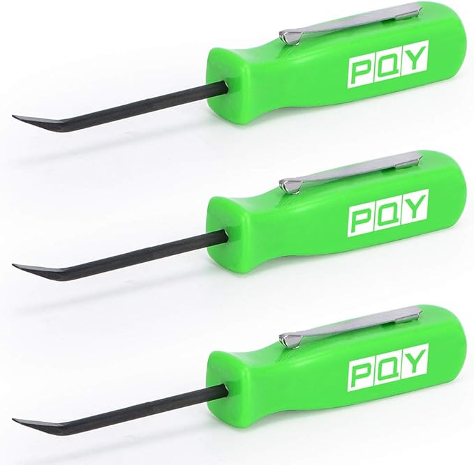 Mini Pocket Pry Bar with Pocket Clip 4.5" Length 3pcs (Green)