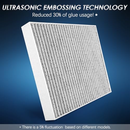 Lab Certified MERV 13 Cabin Air Filter with Activated Carbon, CF12160 Replacement for Kona, Tucson, Veloster, Venue, Seltos, Soul, Sportage.