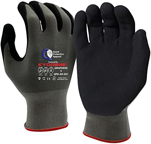 Quest Cut Resistant Work Gloves, ANSI A1, Small, Pack of 1