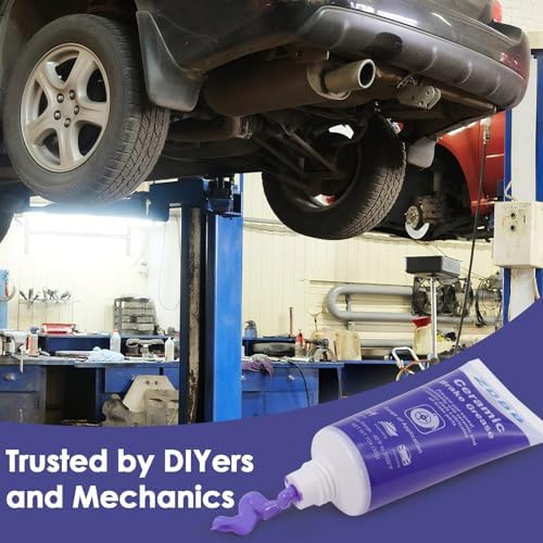 ZDBB Ceramic Brake Caliper Grease Synthetic Formula with Ceramic Reinforcement LifeEffective Noise EliminationSafe for Rubber & Plastic Components,1oz(2pcs)