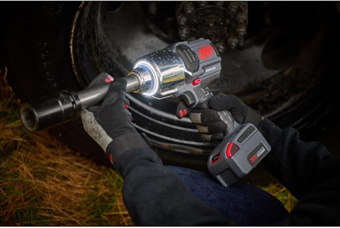 Ingersoll Rand W8571 3/4" 20V Cordless Impact Wrench Bare Tool, 2000 ft-lb Torque, 6" Extended Anvil, Friction Ring Thru-hole, Pistol
