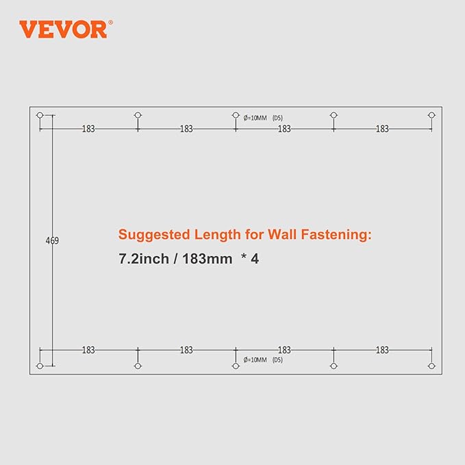 VEVOR Metal Storage Cabinet, 120lbs Load Capacity per Shelf, 20'' Tall Wall-Mounted Powder-Coating Steel Garage Cabinet with Adjustable Shelf, Press to Close & Open Door Perfect for Office Garage Tool