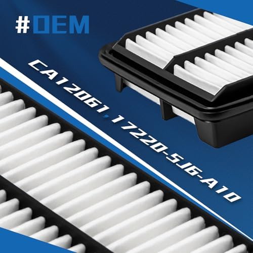 CA12061 Engine Air Filter Compatible With 2016-2024 Honda Odyssey/Passport/Pilot/Ridgeline 2016-2022 Acura MDX/TLX
