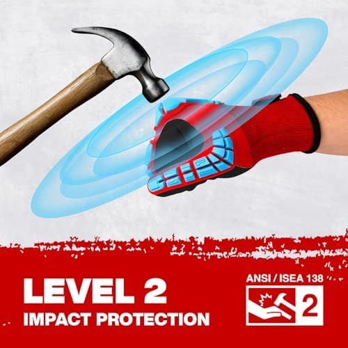 Safety Work Gloves for Men Women,Impact Work Gloves