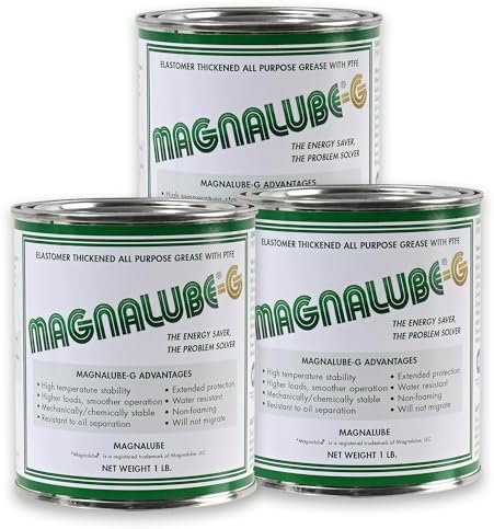 Magnalube-G All-Purpose PTFE Grease, Heavy-Duty - 1 lb Can, 3 Pack