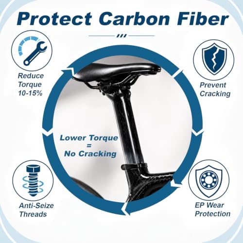 BTAS Bike Carbon Fiber Assembly Compound, Anti‑Slip & Anti‑Creak 4oz
