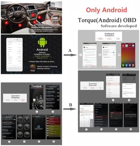 Vgate iCar Pro Bluetooth 3.0 OBD2 Scanner | Android Only – Not for iOS – Check Engine Light