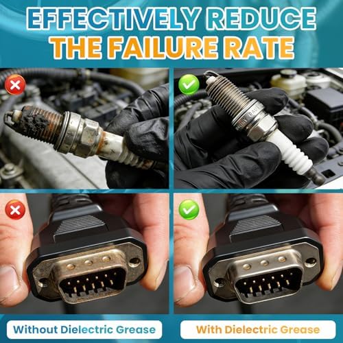 Dielectric Grease for Electrical Connections, Insulating & Waterproof Silicone Grease for Switches, Plugs, Battery Terminals, Automotive & Marine Use, Prevents Corrosion(20g)
