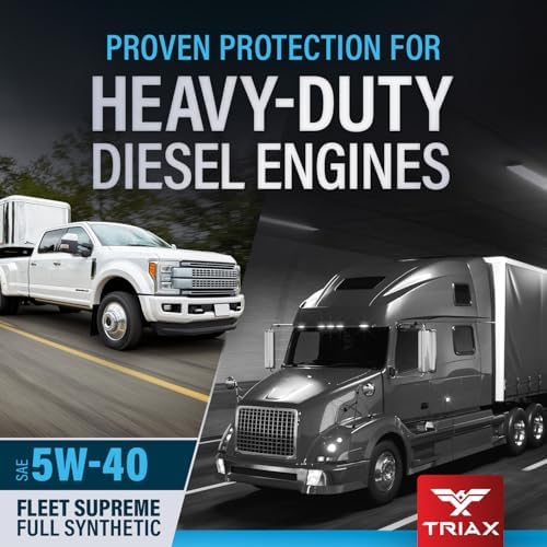 Triax Fleet Supreme ESP 5W-40 API CK-4 Full Synthetic Heavy Duty Diesel Engine Oil | Moly Boron Friction Modified | Extended Drain (1 Gallon)