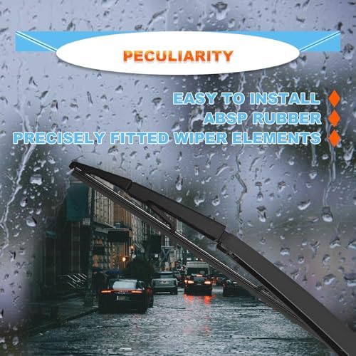 14in Rear Windshield Wiper Blade Kit, 2 Pack, Compatible With Grand Cherokee 2005-2010