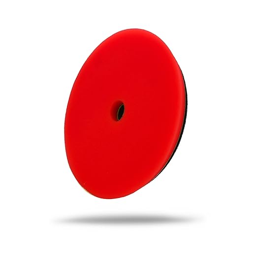 Maxshine 6" Universal Low Profile Polishing Foam Pad for Finishing – Hook & Loop with Rubber Backing – Compatible with Long Throw DA Polishers – EVA Foam for Heat & Pressure Absorption