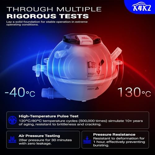 80A121405AQ Coolant Reservoir w/Cap & Sensor for 2018-2023 Audi Q5/Q5 PHEV