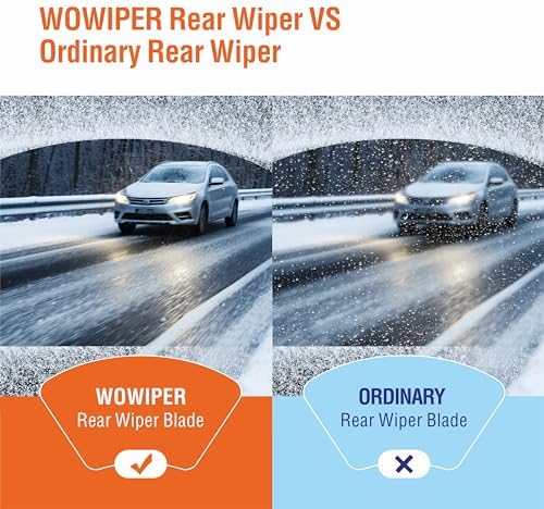 10 inch (10-A) Rear Wiper Blade Replacement for Toyota RAV4 2018 2017 2016 2015 2014 2013 Highlander 2022-2020 /Jeep Compass 2021-2018 Back Windshield Wiper Blade