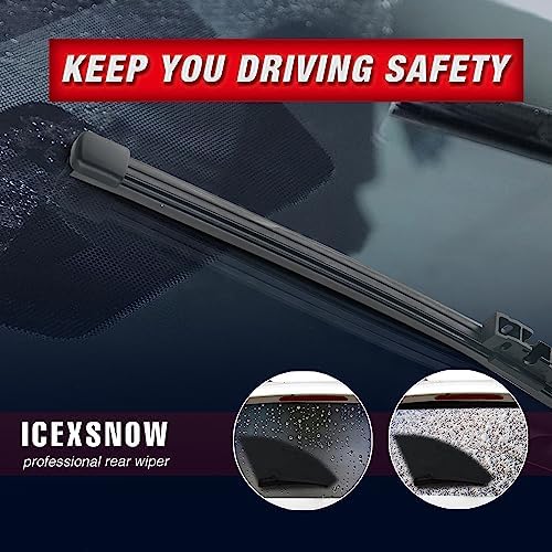 15" Rear Wiper Blade Replacement for 2023-2015 Ford Edge,2013-2007 BMW X5, 2011-2010 Volvo XC60/ 2012-2007 XC90 Rear Windshield Wiper Blade(A380H) 3397008050