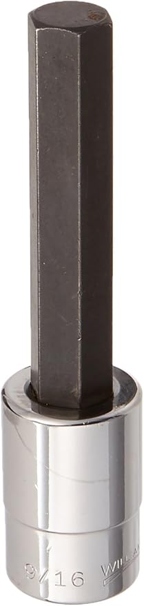 Williams SA-18LA 1/2 Drive Long Hex Bit Socket, 9/16-Inch