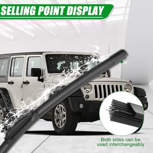 Windshield Wiper Blades compatible with 07-17 wrangler/08-18 wrangler JK