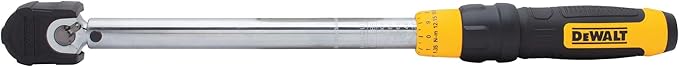 DEWALT Torque Wrench, 3/8 inch Drive, 20-100 FT-LB, Micro Adjust (DWMT75463)