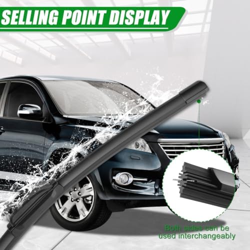 Windshield Wiper Blades compatible with 2006-2012 Toyota RAV4
