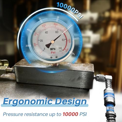 90 Degree Grease Gun Coupler, Heavy Duty Locking Grease Gun Adapter