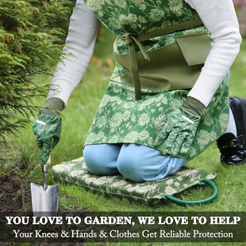 Colwelt Garden Kneeling Pad &Gardening Apron Set, Gardening Gifts for Women