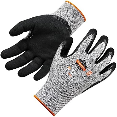Nitrile Coated Work Gloves, Cut Resistant Level A3, Grip For Wet or Dry Enviroments, Ergodyne ProFlex