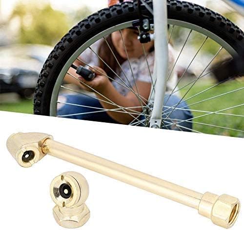 Tire Inflator Pump Nozzle with 1/4-Inch Internal Thread Brass Air Chuck for Cars Motorcycles Pneumatic Tool Accessory