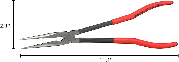 Knipex Tools 28 71 280 11" Extra Long Needle Nose Pliers - Straight,