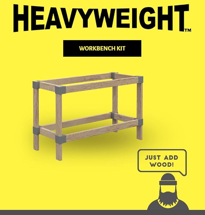 Heavyweight 24 in W x 48 in D DIY Plastic Ceiling Storage Kit, Gray, Overhead Garage Storage Hardware, 500 lb Capacity, Easy 90° Cuts (Lumber Not Included)