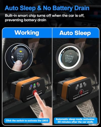 Bluetooth OBD2 Scanner Wireless Car Diagnostic Tool for iOS & Android