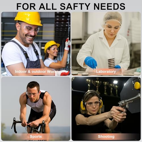 Clear Safety Glasses for Men&Women 120pack with ANSI Z87.1-2025 Certified